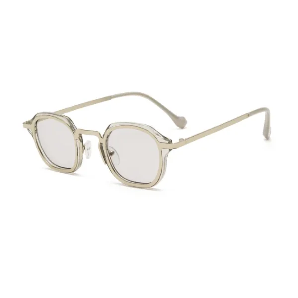 Small Square Sunglasses Men Women Punk Shades Male Female Vintage Driving Glasses UV400 Metal Y2K Eyewear - Image 5