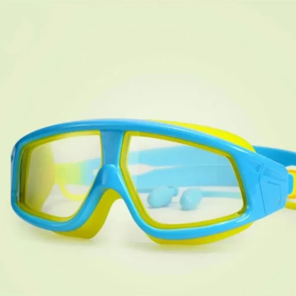 Swimming Glasses Wide View Frame Eyewear Anti Scratch Colorful Anti UV Mirrored Swimming Goggles for Kids 3-15 - Image 2