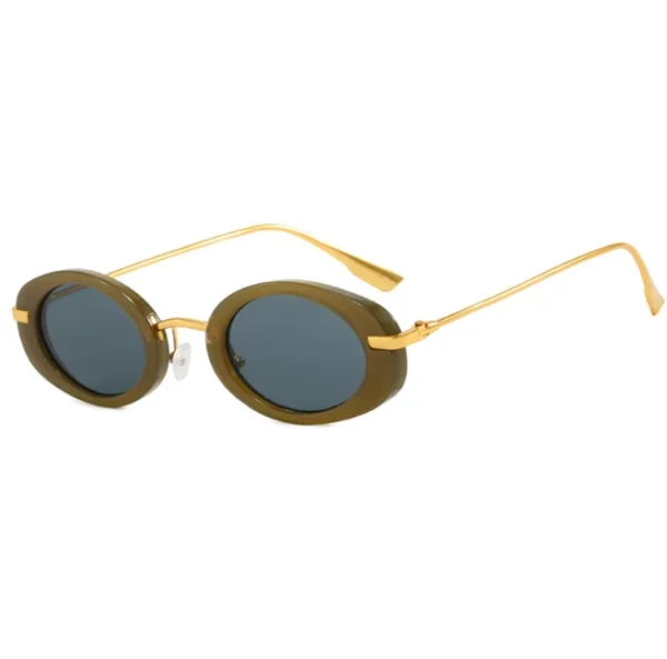 Oval Small Famre Sunglasses for Women and Men Popular Design Vintage UV400 Lens Eyewear 2025 - Image 3