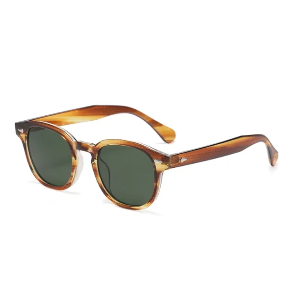 Fashion Rivet Round Sunglasses Men Women New Trend Small Frame Outdoor Sun Glasses Square Driving Shades - Image 2