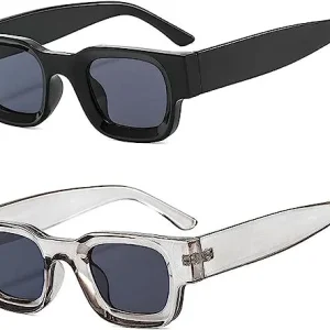 Retro Small Square Sun Glasses Men Custom Fancy Outdoor Beach Unisex Rectangle Sunglasses UV400 Trending Shades for Women