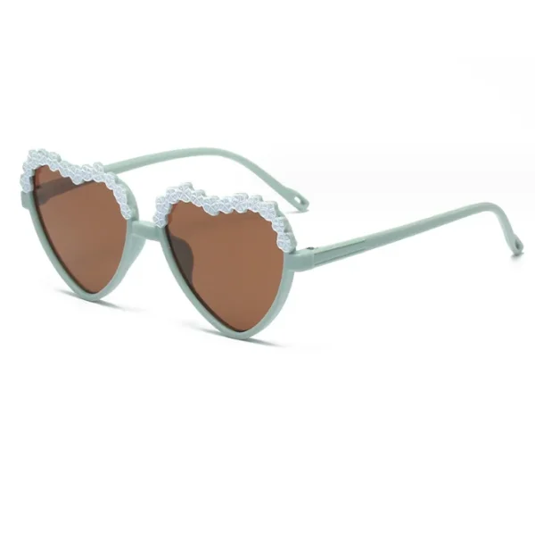 Heart Shape Children Sunglasses Uv400 Kid Sunglasses Cute Flower Sunglasses for Baby Custom logo 2024 - Image 3