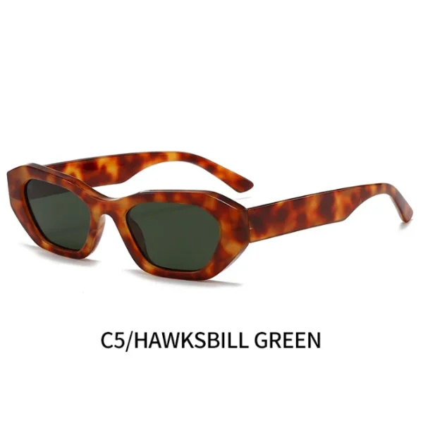 Small Frame Sunglasses for Women and Men Rectangle Punk Shades UV400 Fashion Design Outdoor Summer Eyewear - Image 5