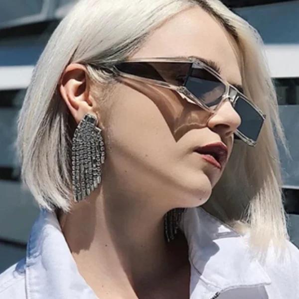 Small Rectangle Sunglasses New Women Sunglasses Retro Punk Style Sun Glasses UV400 Shades Outdoor Eyewear - Image 3