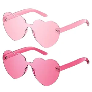 Kids pink Lens Sunglasses Cute Colored Glasses for Boys and Girls Heart Frame Baby Children Sunglasses