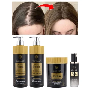 3X Biotin Keratin Treatment 750ml Anti Hair Loss Shampoo Repairing Shampoo for Damaged Hair