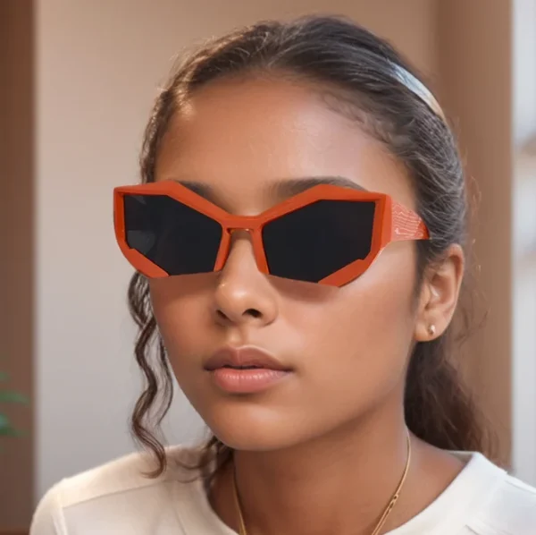 Cool Futuristic Y2K Sunglasses for Men Women Sports Sun Glasses Wrap Around Shield Cat Eye Punk Eyewear - Image 2