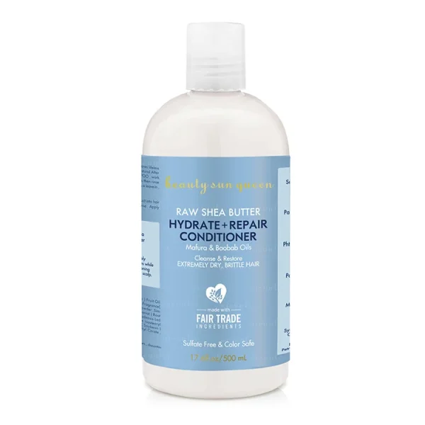 Private Label Shea Butter Hair Care Sets Repair & Hydrate Moisturizing Shampoo and Conditioner - Image 3