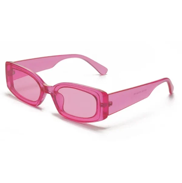2025 New Small Square Frame Sunglasses Candy Color Transparent Sun Glasses  Colorful Ocean Piece Rectangle Shades - Image 6