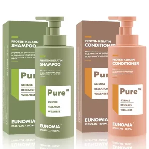 Native Eunomia Pure Hair Shampoo and Conditioner Set Support Oem Odm Smoother Protein Keratin Shampoo 800ml