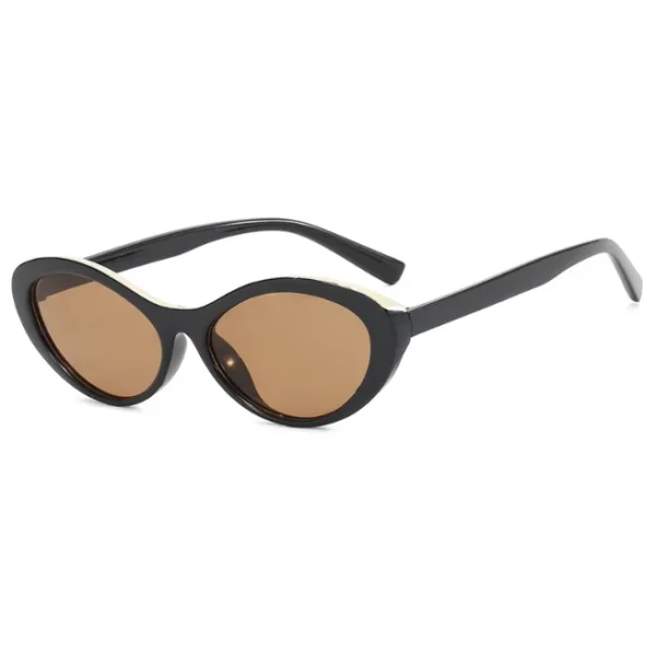 Retro Oval Cateye Sunglasses for Women Men Trendy Vintage 90s Cat Eye Sun Glass UV400 Shades Fashion Eyewear - Image 4