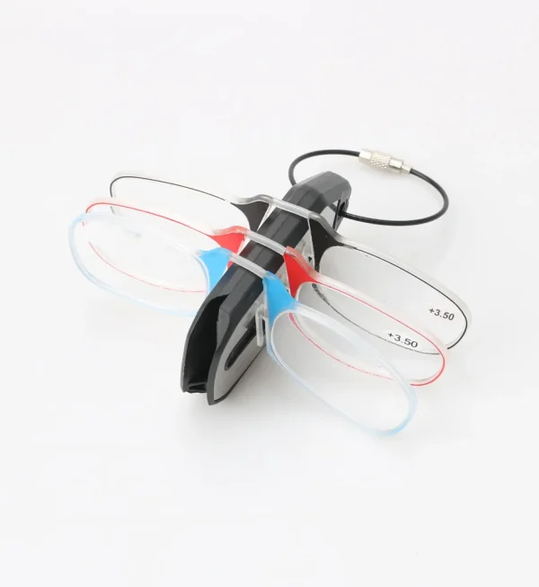LMA 6130 New Fashion Nose Clip Reading Glasses Lightweight TR90 Convenient Personalized Retro Personality Mini Eyewear 2024 - Image 3