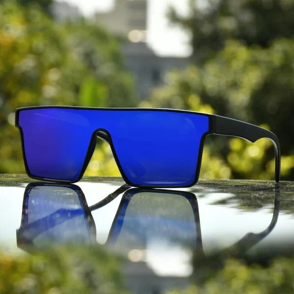 LMA Brand Designer Oversized Square Shades Custom Logo Rectangle Cycling Flat Top MirrorPolarized Sunglasses Men Fishing - Image 4