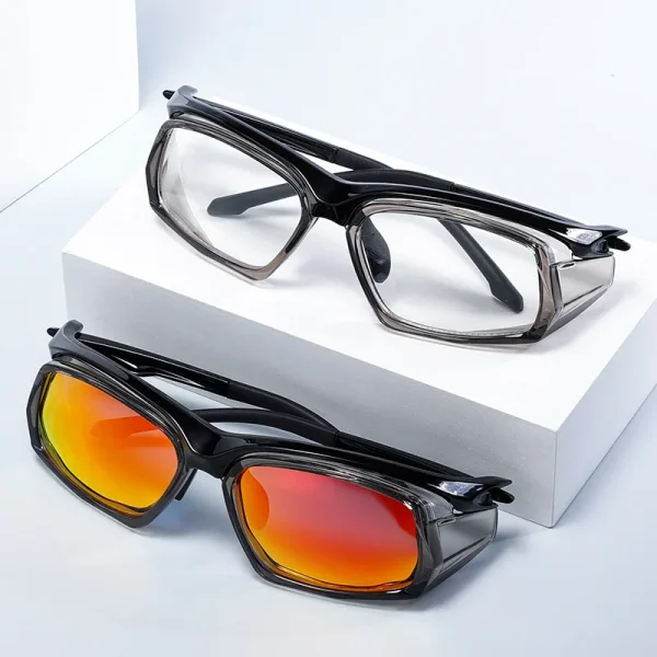 Lmamba 660 Custom TR90 Sports Running Sun Glasses Men Mountaineering Wind Sand TR90 Polarized Safety Sunglasses - Image 3