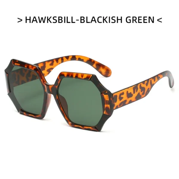 Large Frame Sunglasses Outdoor Vacation for Men and Women Irregular UV400 Sun Glasses Fashion Shades - Image 5