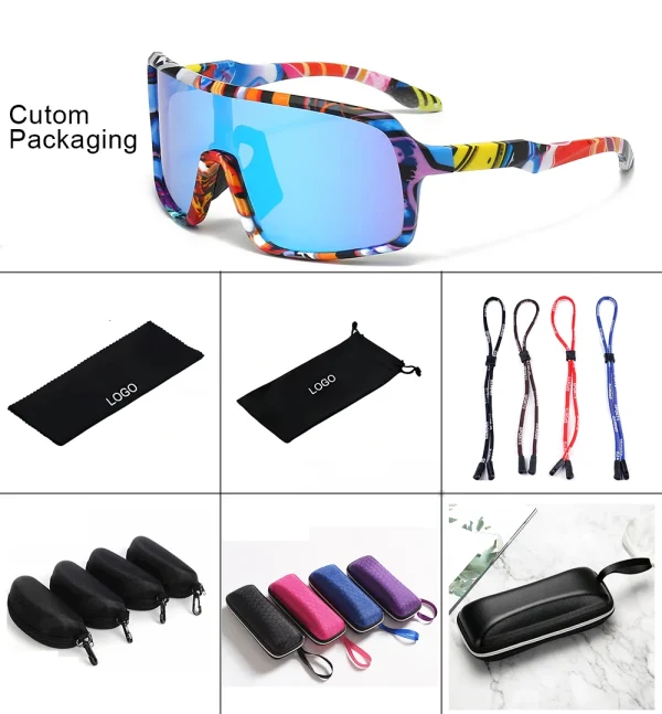 2366  Vintage Custom logo Uv400 Sunglasses PC Lens Large Frame Sports Sunglasses Cycling Polarized Sun Glasses 2023 2025 - Image 5