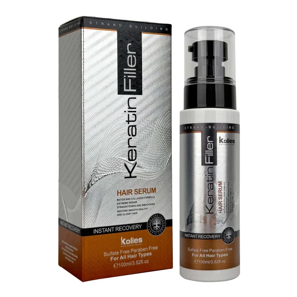 100ml Hair Serum Shine Frizz Control Dry Damage Essential Oil Biotin Keratin Silky Hair Oil Collagen Treatment - Image 4