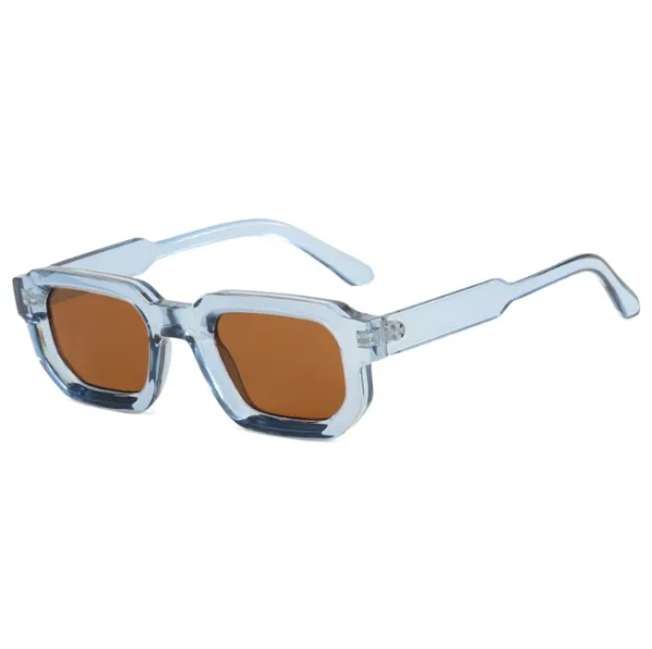 Trendy Rectangle Sunglasses Retro Fashion Thick Square Frame Hipster Sun Glasses Small Square Shades Custom Logo - Image 4