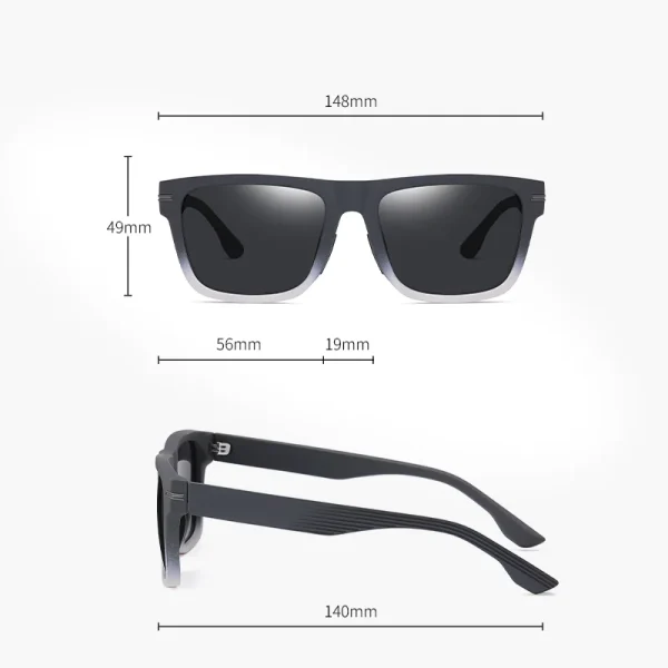 Lmamba 11102 Classic TR90 Frame Driving Polarized Square Sun Glasses Fishing Custom Logo Sports Running Sunglasses Men Women - Image 5