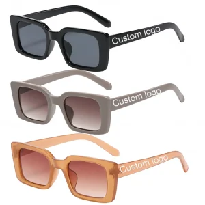 Custom Sun Glasses for Men Small Rectangular Sunglasses Retro Leopard UV400 square Sunglasses Hombre Shades for Women