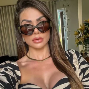 2024 Cat Eye Sunglasses Women Punk Style Big Frame Sun Glasses Fashion Design Custom Logo Eyewear UV400