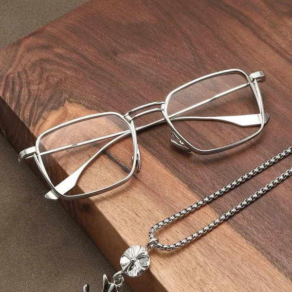 LMA DLX125 Metal Prescription Glasses Frame Reading Retro Vintage Anti Blue Light Alloy Luxury Eyeglasses Man High Quality - Image 4