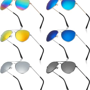 Hc0b0b2f4a9c44a688b10f53bf97c0ee2n.webp 70's Fashion Men Women Sunglasses Mirror Vintage Aviation Pilot Sun Glasses With Metal Frame