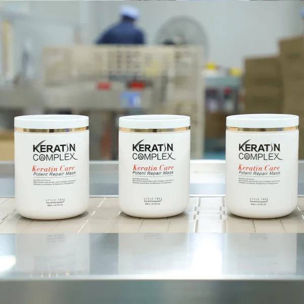 Hot Sale Organic Keratin Complex Hair Mask Moisturizing Deep Repair Softening Treatment Cream for Curly Frizzy Hair Mask - Image 4