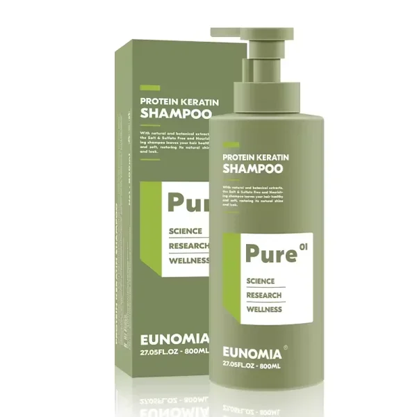 Native Eunomia Pure Hair Shampoo and Conditioner Set Support Oem Odm Smoother Protein Keratin Shampoo 800ml - Image 6