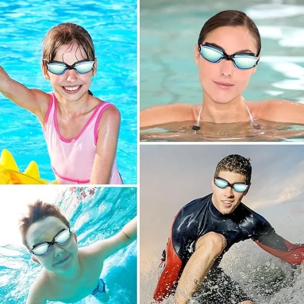 Professional Anti Fog Swimming Goggles No Leaking UV Protection Wide View Swim Goggles for Women Men Adult Kids - Image 6