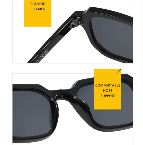 Top Trending Small Square Frame Sunglasses - Women & Men Ultimate Guide to Chic Retro UV Protection Eyewear - Image 5