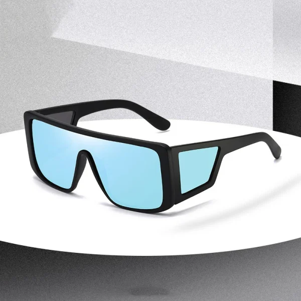 Lmamba PC Frame Fashion Custom Logo Vintage Rectangle Z87 Safety Sunglasses Side Shield Square Mirror Sun Glasses Men Women - Image 2