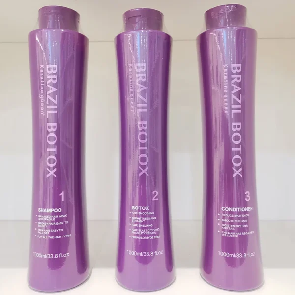 Hair Brazilian Keratin Shampoo Oem Damage Hair Keratin Treatment Smoothing Brazilian Straightening Treatment Set - Image 2