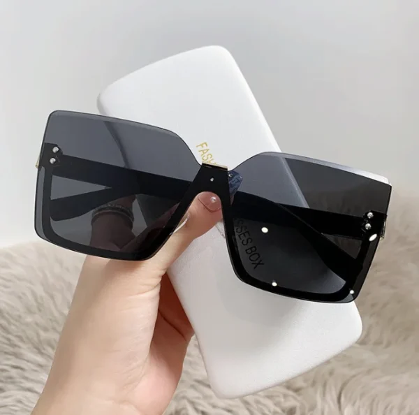 2024 New Arrival Square Rimless Sunglasses Women Oversized Fashion Sunglasses 2024 Lentes De Sol - Image 5