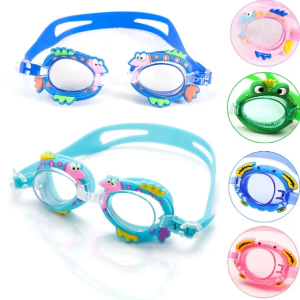 2022 High Quality Cute Cartoon Swim Goggles Anti Fog Kids Diving Surfing Goggles Reduce Glare Child Swimming Goggle - Image 3