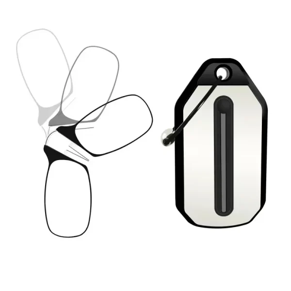 LMA 6130 New Fashion Nose Clip Reading Glasses Lightweight TR90 Convenient Personalized Retro Personality Mini Eyewear 2024