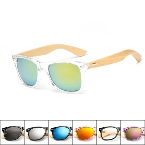 Newest PC Bamboo Women Sun Glasses Unisex Eco Friendly Custom logo Shades Bamboo Wooden Sunglasses for Men - Image 5