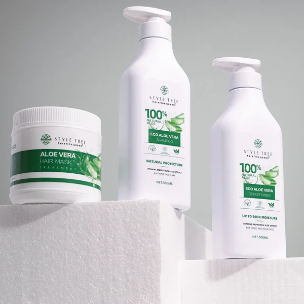 100% Natural Organic Anti-Dandruff Shampoo and Conditioner Smoothing and Fluffy Effect Private Label Best Aloe Vera Haircare - Image 2