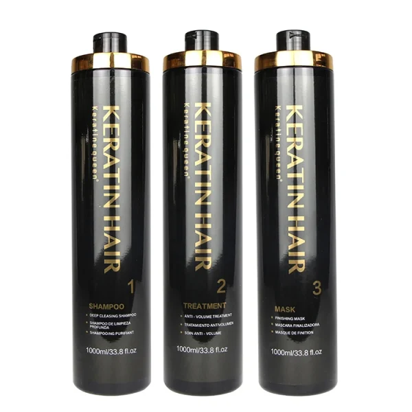 Hot Sale 1000ml Clean Scalp Moistuiring Shampoo Hydrate Conditioner Mask Brazilian Keratin Hair Treatment - Image 5