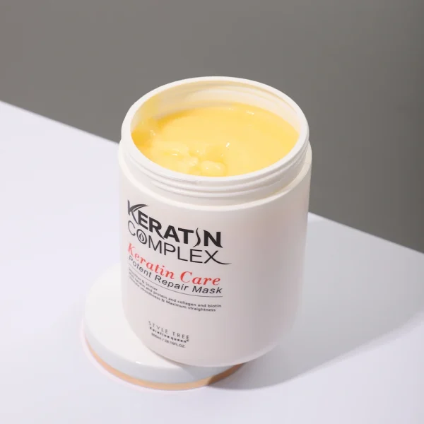 Hot Sale Organic Keratin Complex Hair Mask Moisturizing Deep Repair Softening Treatment Cream for Curly Frizzy Hair Mask - Image 3