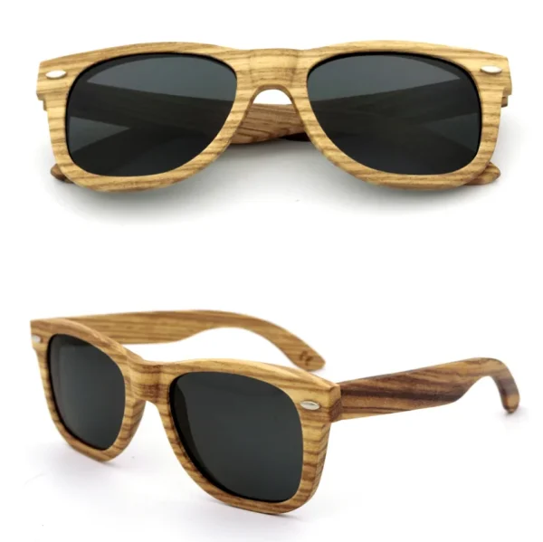 2022 Men  Polarized Luxury Wooden Sunglasses Verified Oak Ash Zebra Black Walnut Rosewood Zebra Wood Sunglasses Bamboo - Image 6