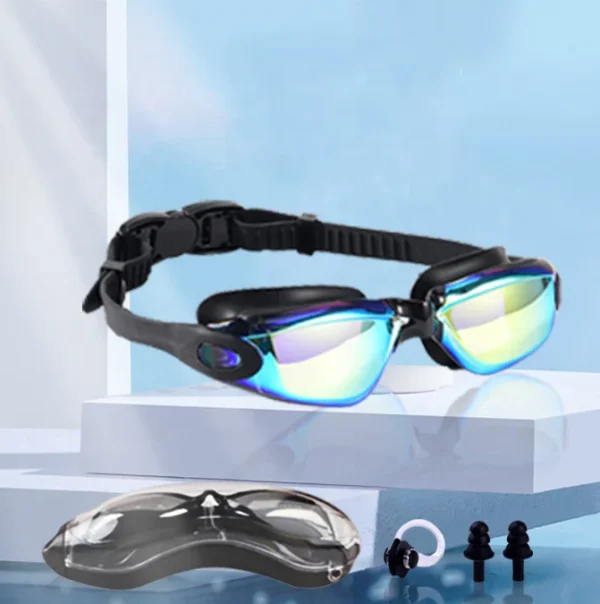 Wholesale Swimming Caps and Goggles Swim Goggles With Nose Cover Triathlon High Quality Waterproof Goggles Swim for Men Women - Image 4
