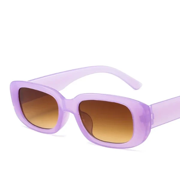 Rectangle Sunglasses for Women Men Trendy Y2k Retro Trendy Sun Glasses UV Protection Fashionable Square Frame Eyewear - Image 5