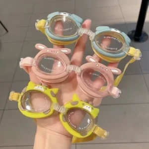2025 Wholesale China Fashionable Lovely Dog Giraffe Crab Children's Youth Kid Water Swimming Goggles Good Quality with PC Frame