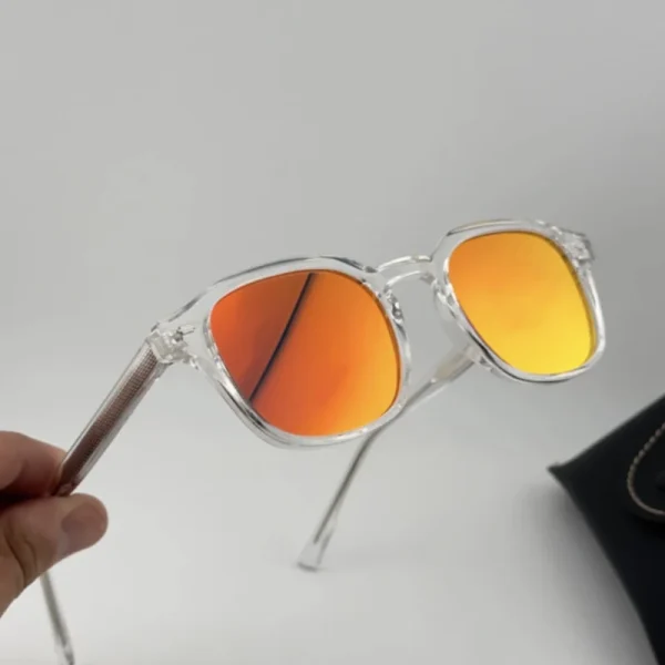 LMA 3507 Hot Sale High Quality Transparent Frame Man Square Europe Fashion Mirror Red UV400 HD Lens Woman Lunettes de soleil - Image 3