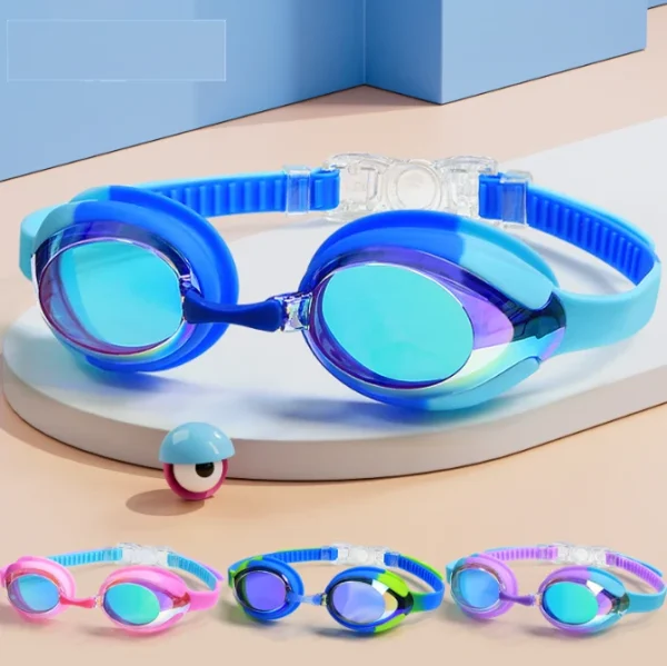 Children's Swimming Goggles Waterproof and Anti Fog Child Swim Goggles Leakproof Design Custom logo Anti-UV clear Vision Goggles - Image 2