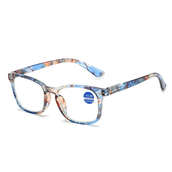 2023 New Arrival Fashion Printing Flower Custom Logo UV400 Cheap Optical Frames Anti Blue Light Reading Glasses - Image 5