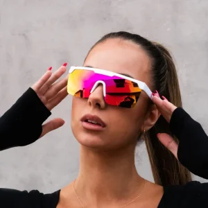 Outdoor Custom Logo Oversized One Piece Lens Sport Eyewear Cycling Driving High-Quality Polarized Mirror Sunglasses Women Men