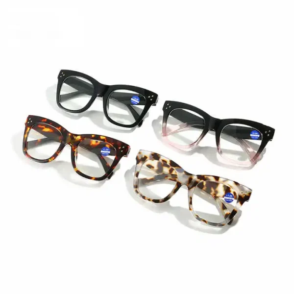 2327 New Large Frame Fashionable Anti-Blue Light Men's Retro Round Presbyopic Reading Glasses Wholesale Women Custom - Image 6