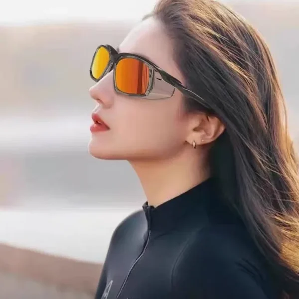 Lmamba 660 Custom TR90 Sports Running Sun Glasses Men Mountaineering Wind Sand TR90 Polarized Safety Sunglasses - Image 2